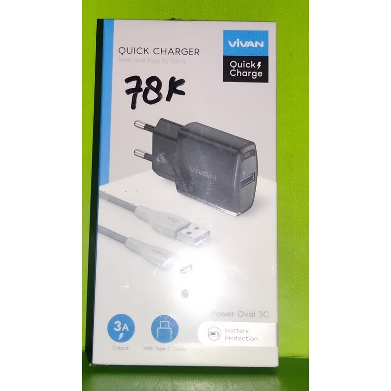 Quick Charger Vivan Power Oval 3C
