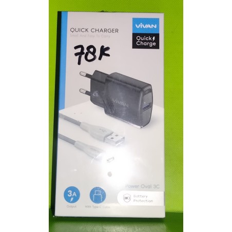 Quick Charger Vivan Power Oval 3C